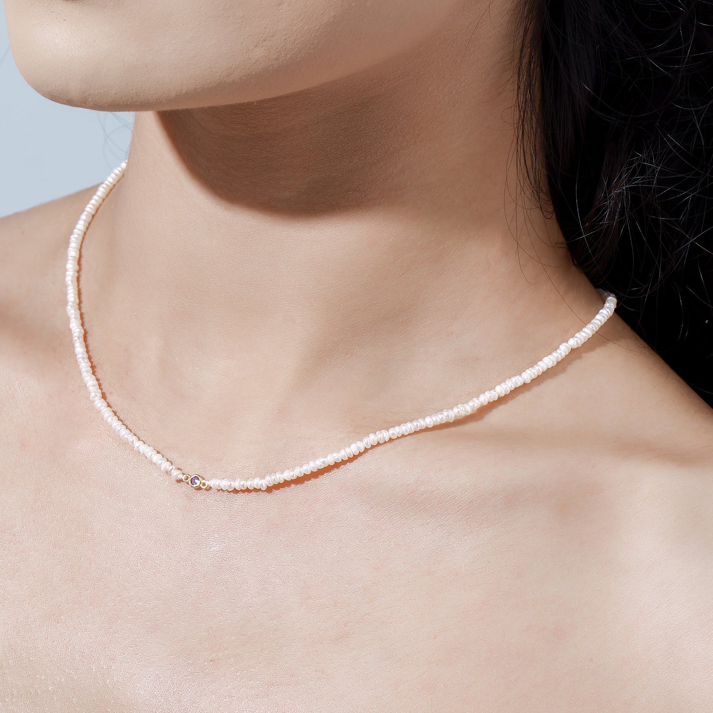 Petite Pearl & Gems Necklace