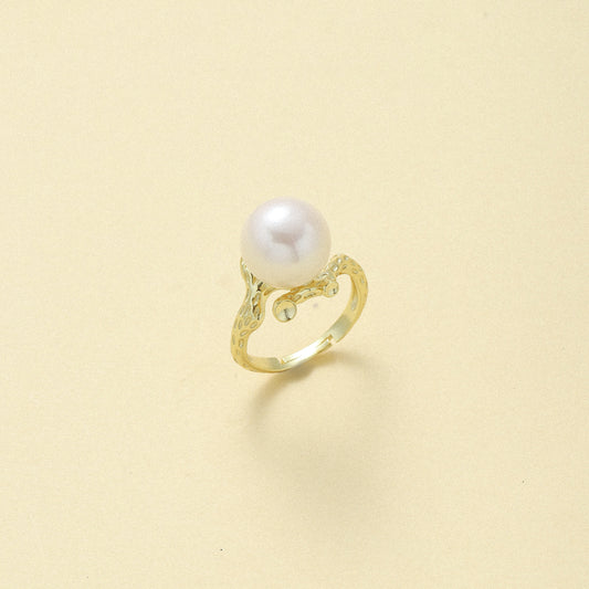 Branch-Style Pearl Ring
