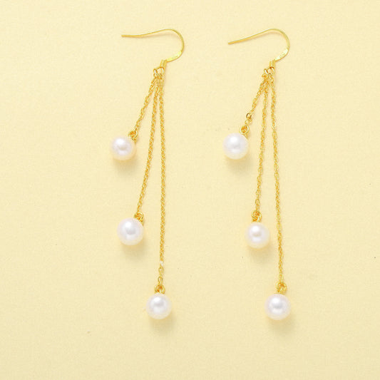 Tassel Pearl Earrings