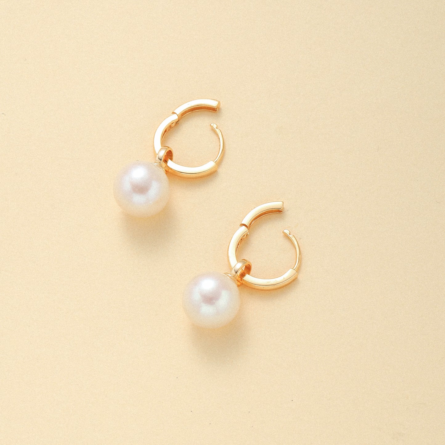 Pearl Hoop Earrings