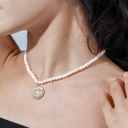 Evil Eye Pearl Necklace