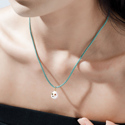 Pearl Necklace with Cubic Zirconia