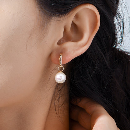 Pearl Hoop Earrings