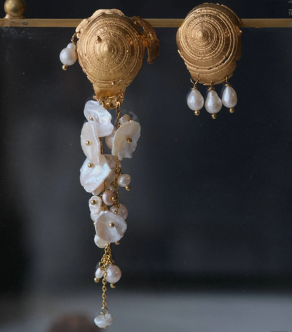 Conch Pearl Earrings