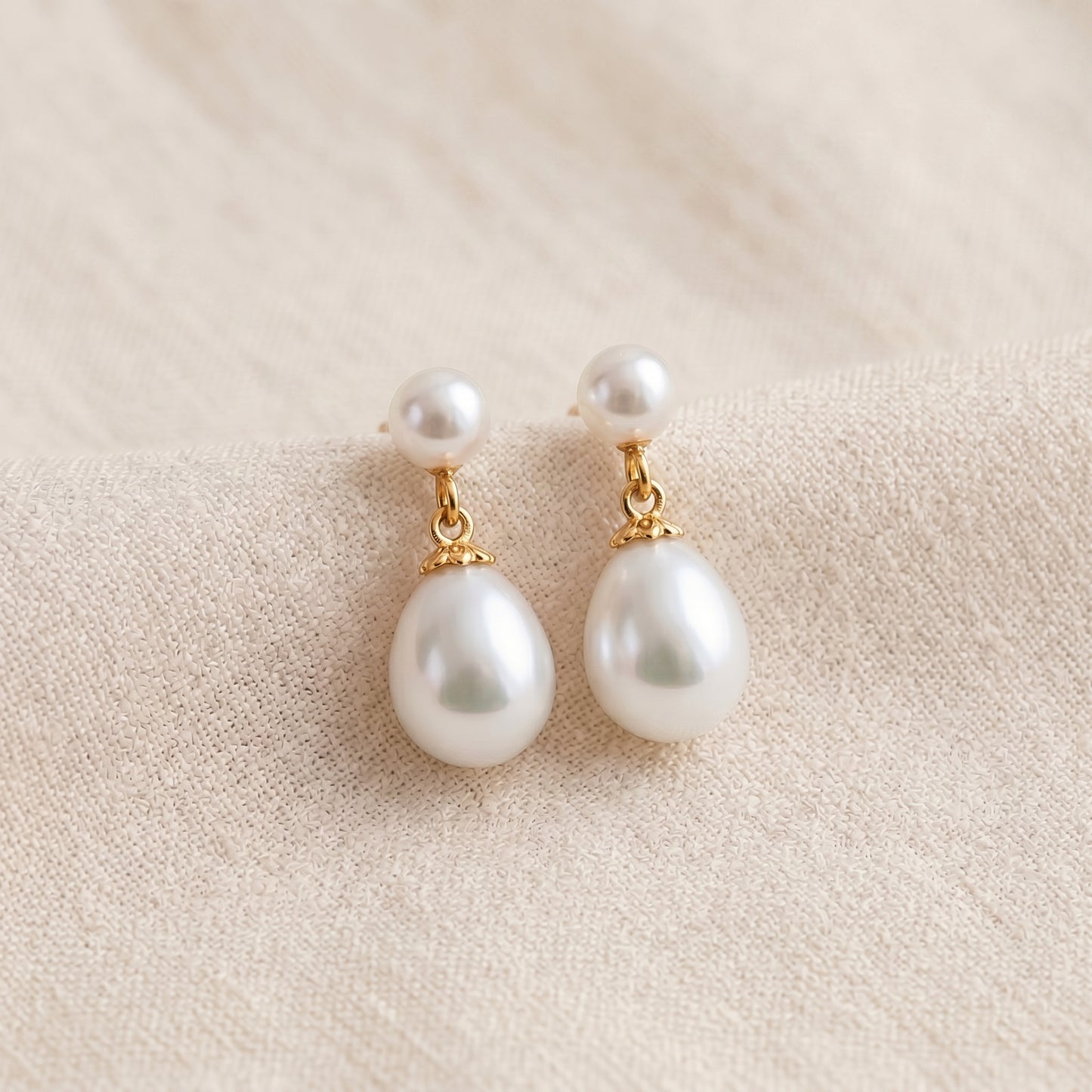 Freshwater Pearl Drop Earrings with Silver Post