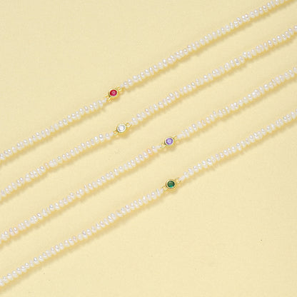 Petite Pearl & Gems Necklace