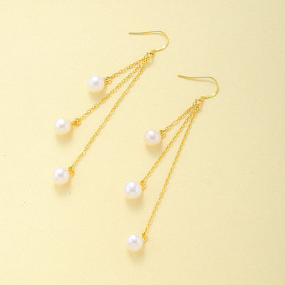 Tassel Pearl Earrings