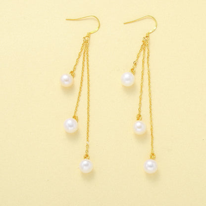 Tassel Pearl Earrings