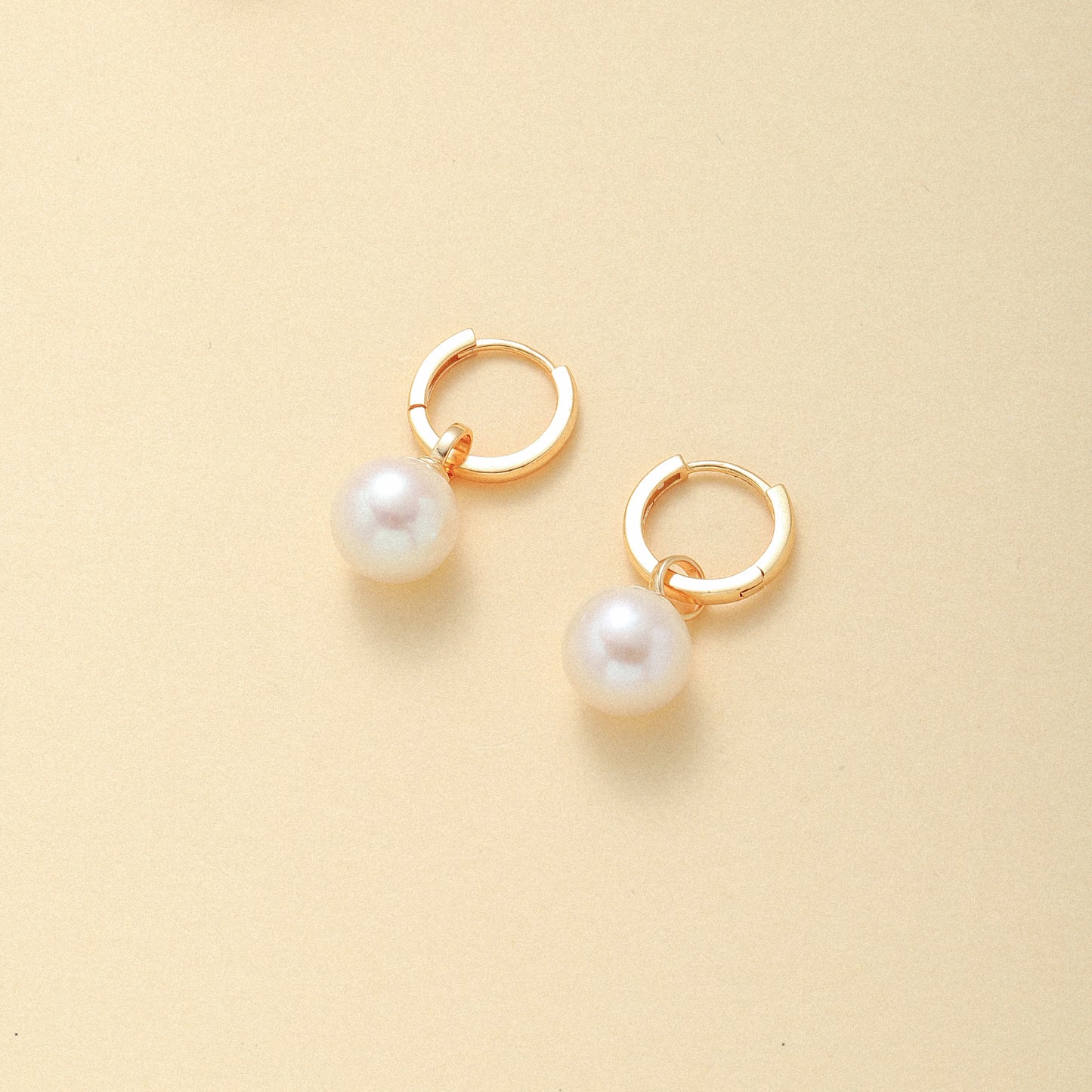 Pearl Hoop Earrings