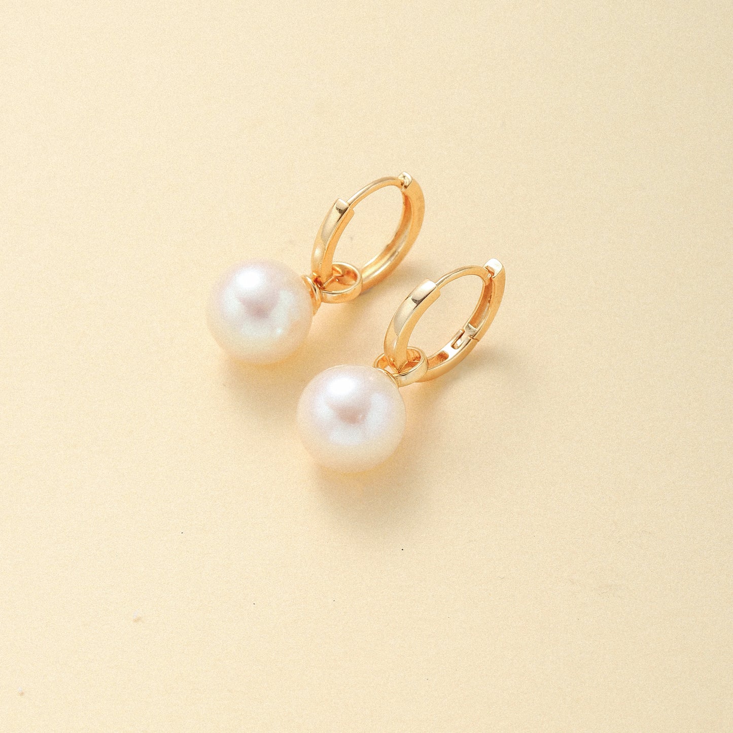 Pearl Hoop Earrings