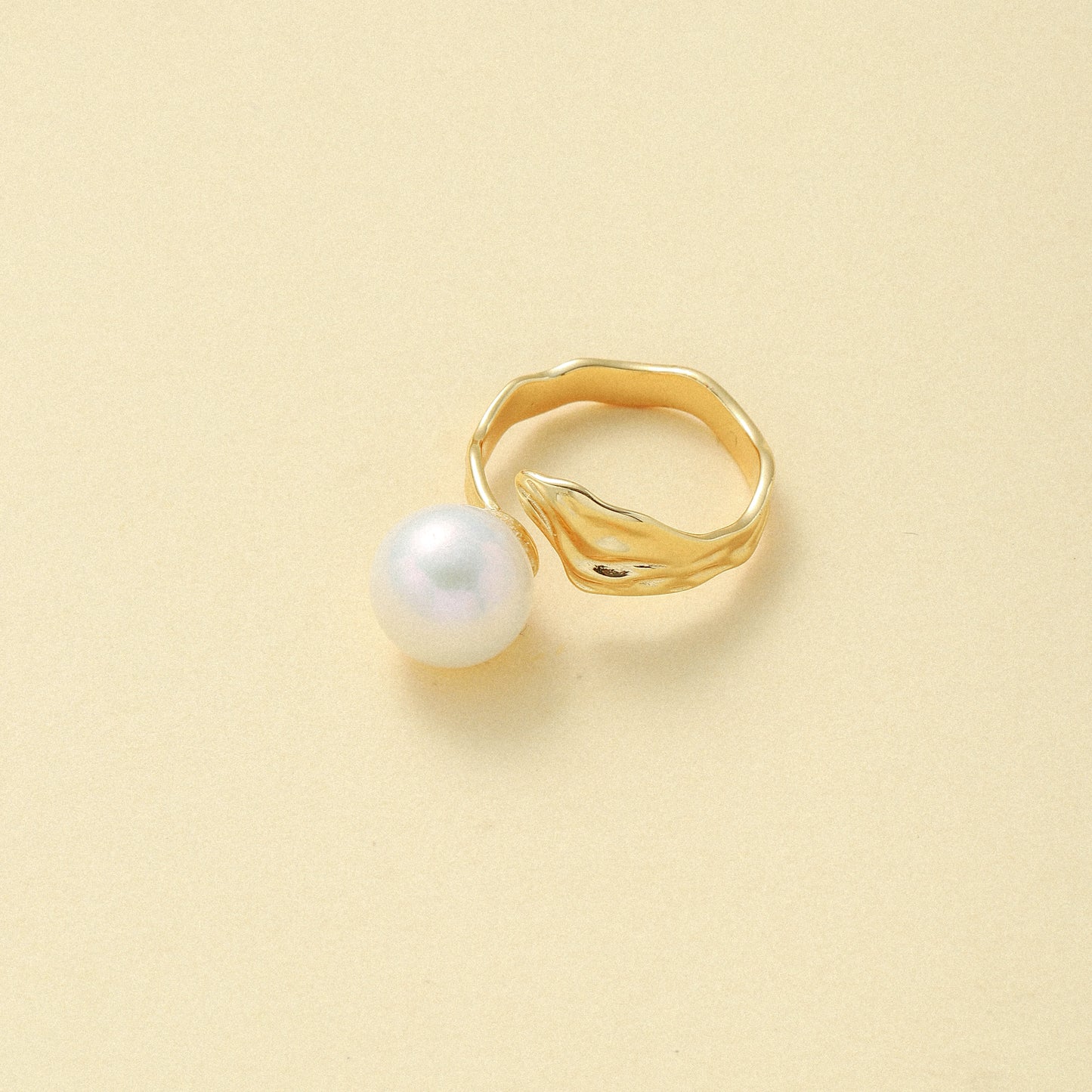 Pearl Leaf Ring