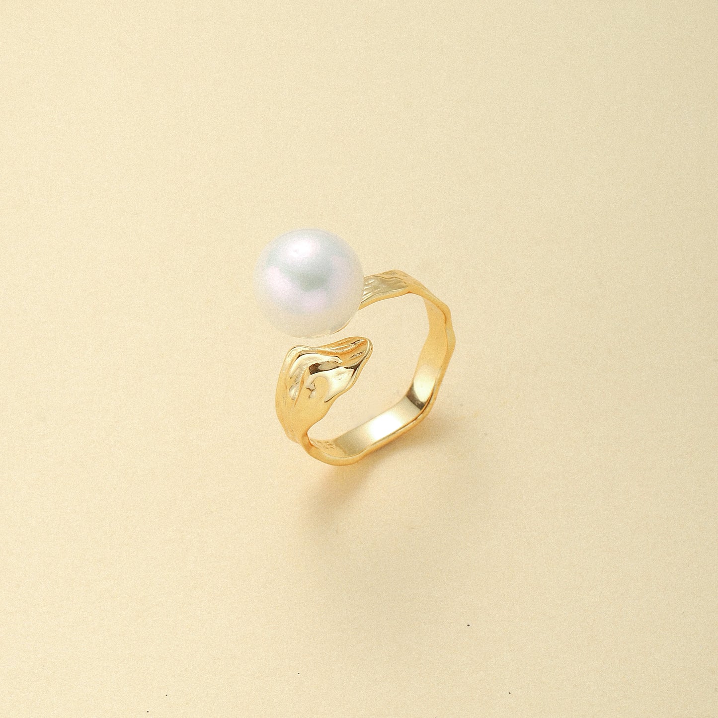 Pearl Leaf Ring
