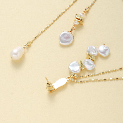 Long Tassel Pearl Earrings