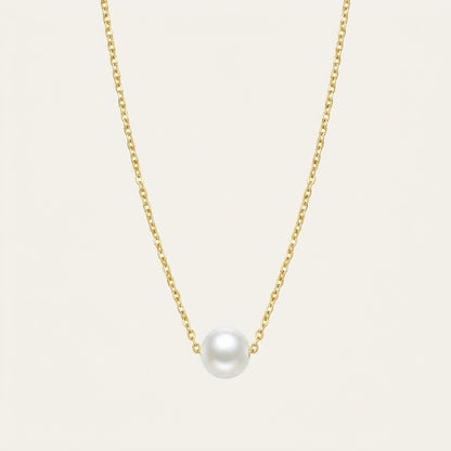 Freshwater Pearl Necklace in Sterling Silver