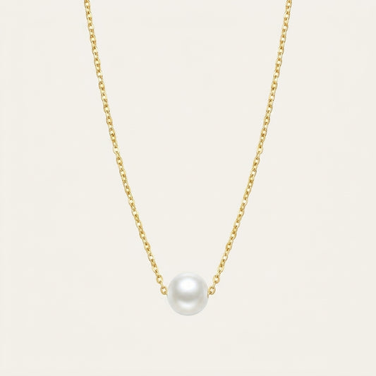 Freshwater Pearl Necklace in Sterling Silver