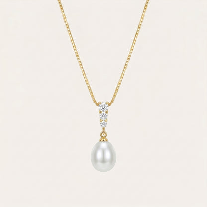 Freshwater Pearl Pendant Necklace in Sterling Silver