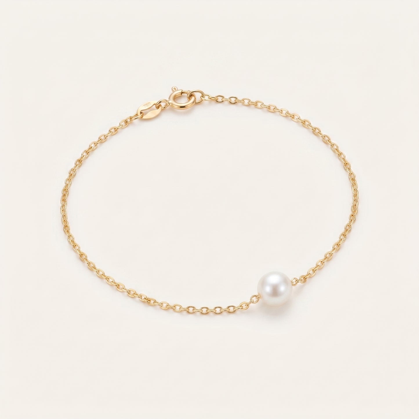 Freshwater Pearl Bracelet with Silver Chain