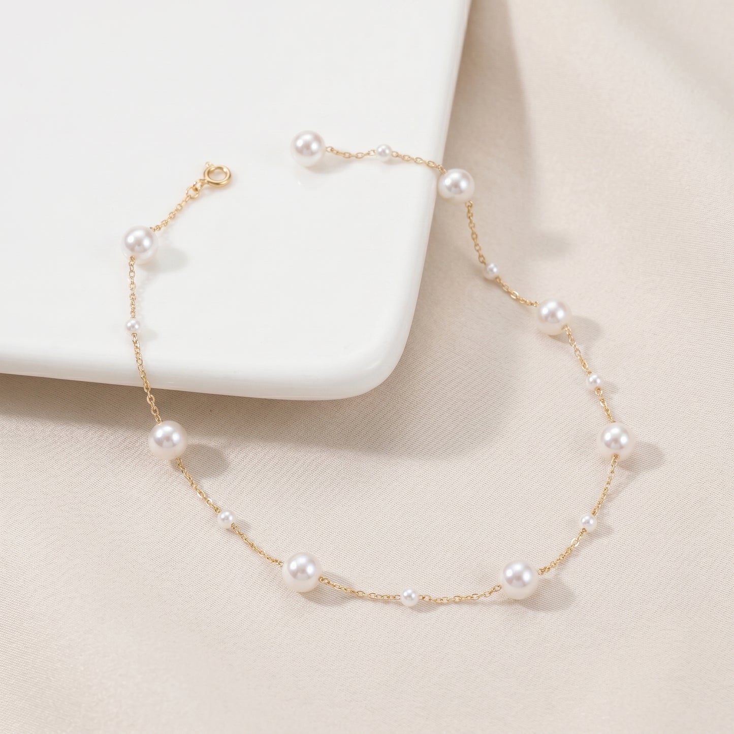 Freshwater Pearl Bracelet in Sterling Silver